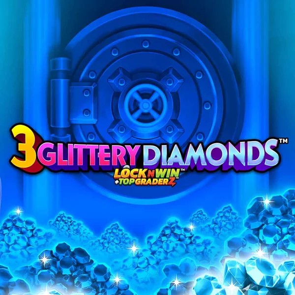 3 Glittery Diamonds by PearFiction Studios, showcased at roulettinocasino.eu – game logo