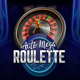 Auto Mega Roulette online game logo by Pragmatic Play on roulettinocasino.eu