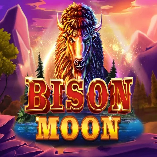 Bison Moon slot logo by Northern Lights Gaming at Roulettino Casino