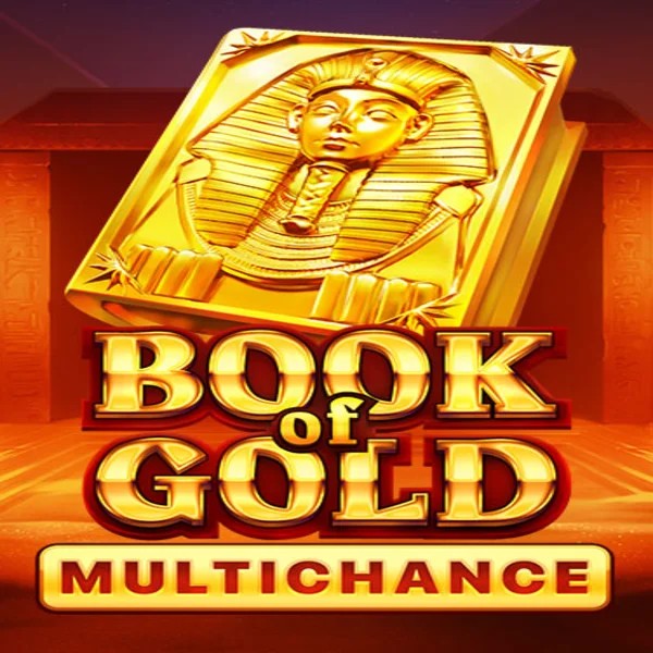 Book of Gold Multichance online game logo by Playson on roulettinocasino.eu