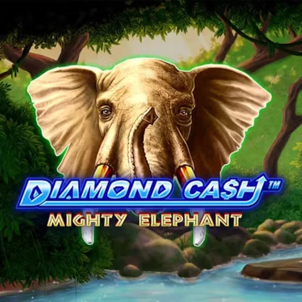 Slots logo of Diamond Cash Mighty Elephant from Greentube at Roulettino Casino