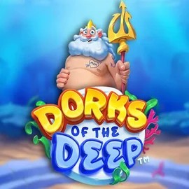 Dorks of the Deep slot logo by Hacksaw Gaming at Roulettino Casino