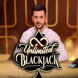Unlimited Blackjack slot visual from Ezugi available on roulettinocasino.eu
